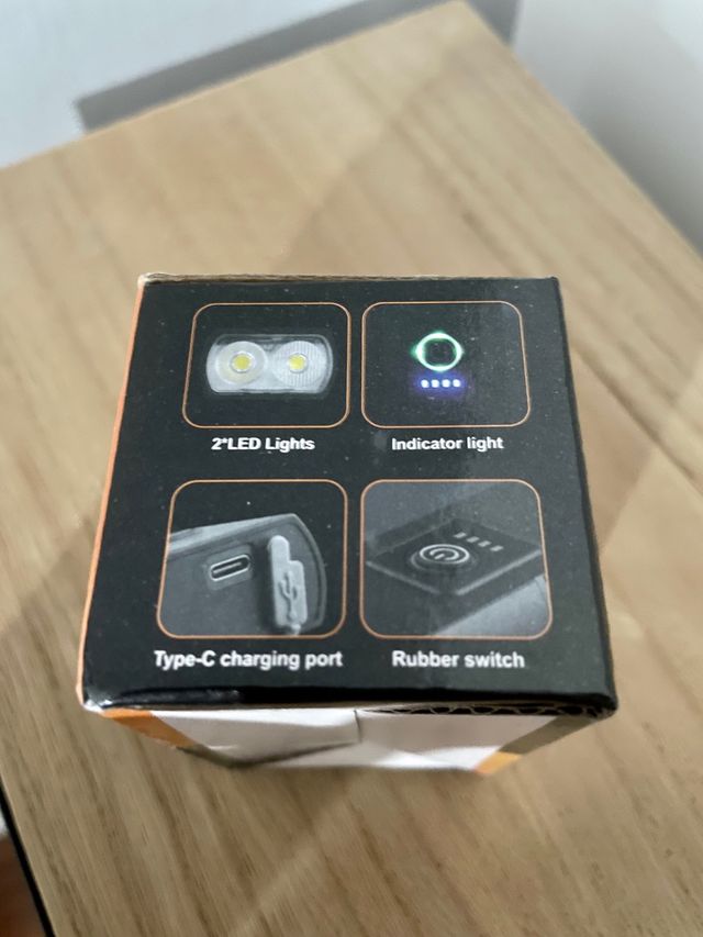 Faro luce anteriore bici da corsa MTB gravel USB-C