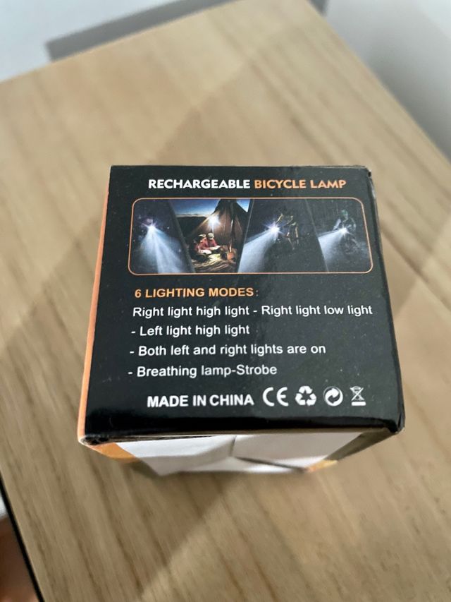 Faro luce anteriore bici da corsa MTB gravel USB-C