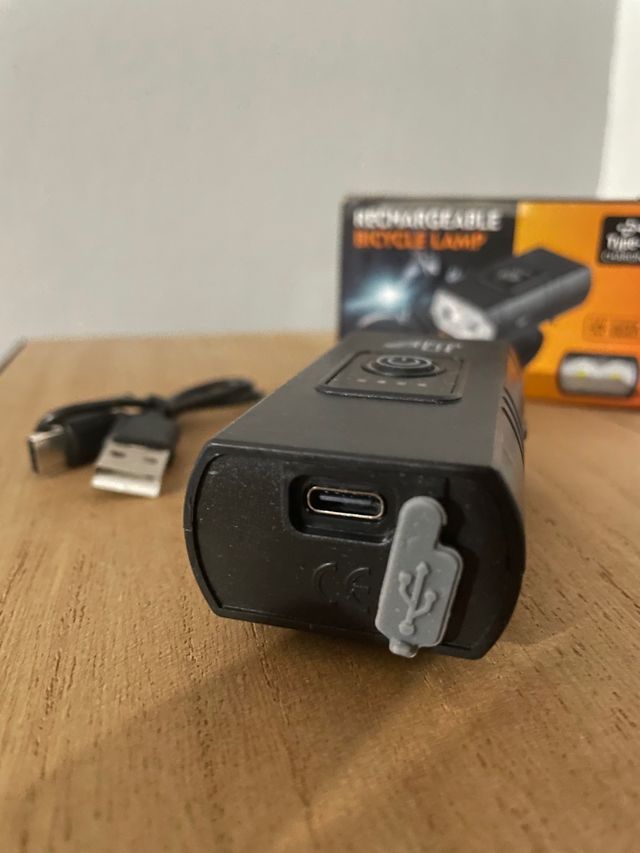 Faro luce anteriore bici da corsa MTB gravel USB-C