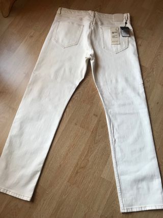 Pantalón Mujer Massimo Dutti Beige Talla 44