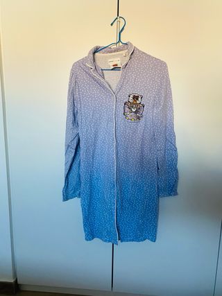 Camisón largo estampado lunares