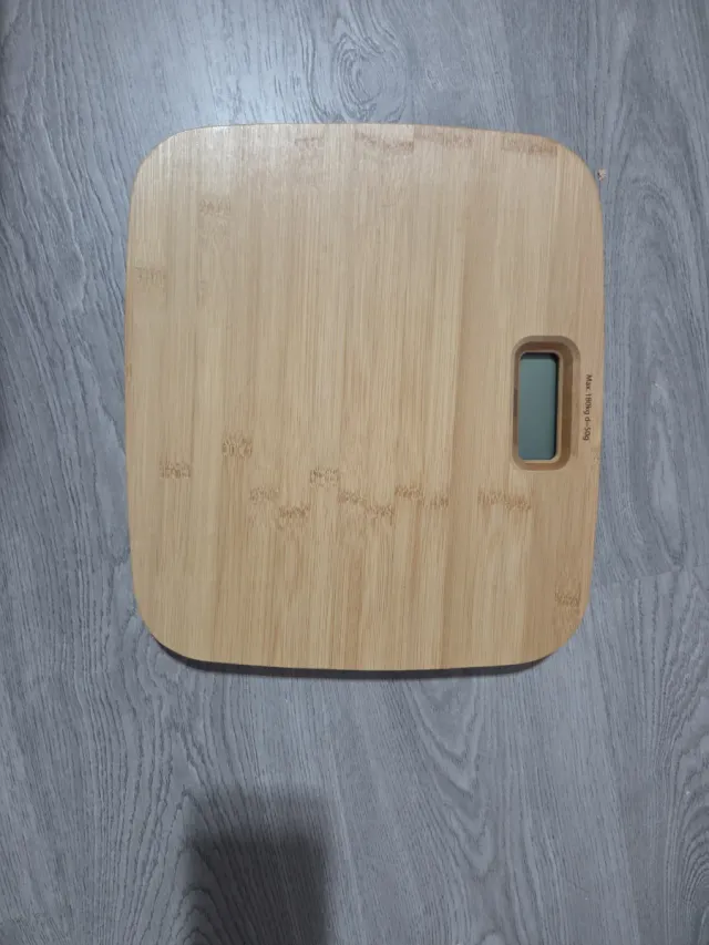 Báscula de cocina bambú