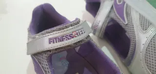 Zapatillas Fitness Talla 36 Morado/Plata
