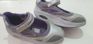 Zapatillas Fitness Talla 36 Morado/Plata