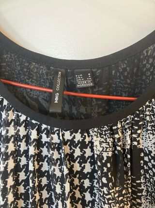 Blusa Mango Gasa Estampada