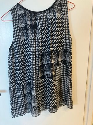 Blusa Mango Gasa Estampada