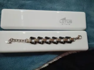 Pulsera Lotus Style eslabones cuadrados