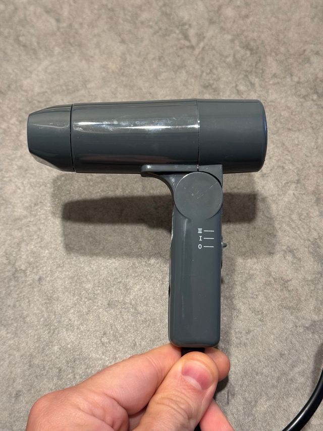 Secador de pelo Muji Mini Plegable Gris