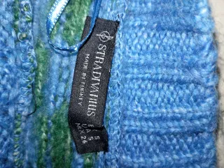 Jersey cuadros azul y verde mujer