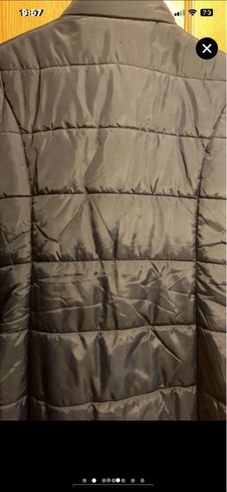 Regalo bolso comprando abrigo largo acolchado M