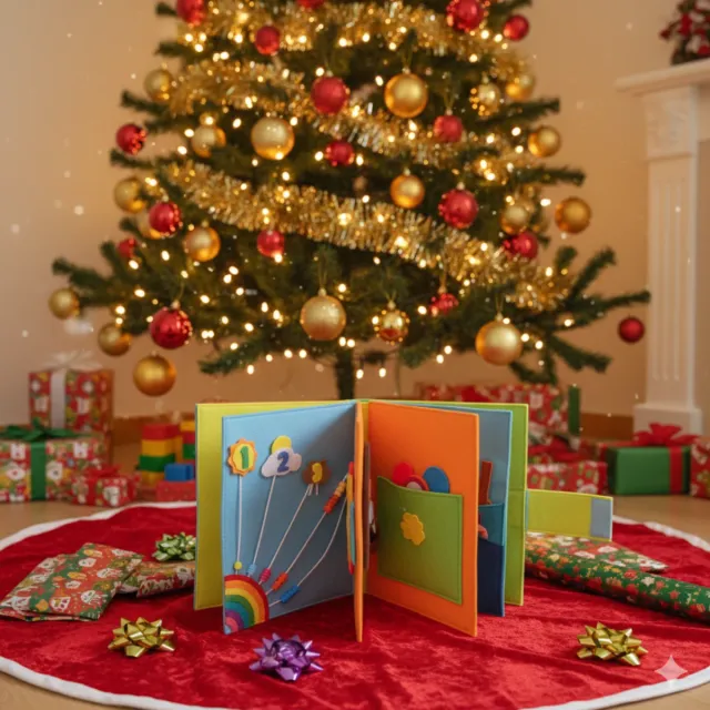 Libro de fieltro educativo para niños