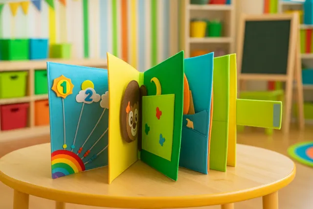 Libro de fieltro educativo para niños