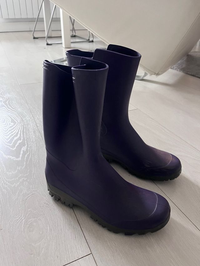 Botas de agua moradas Talla 4/5 UK