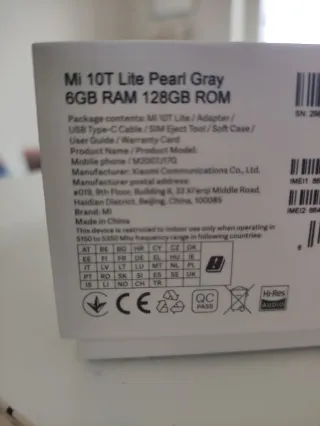 Xiaomi Mi 10 T Lite Smartphone