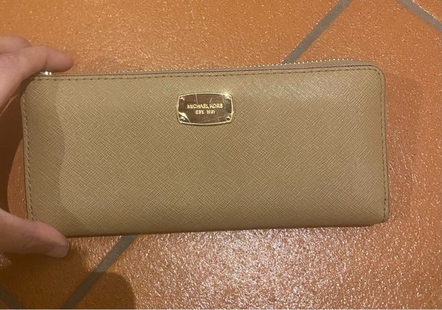 Portafoglio Michael Kors Beige Oro