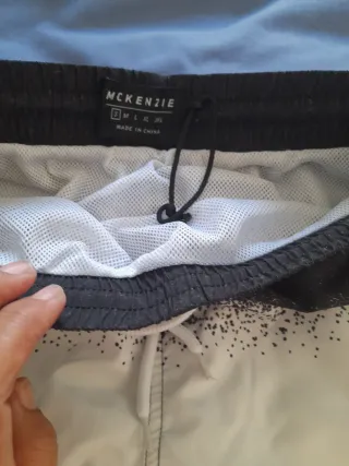 Bañador McKenzie Hombre Negro Gris Blanco