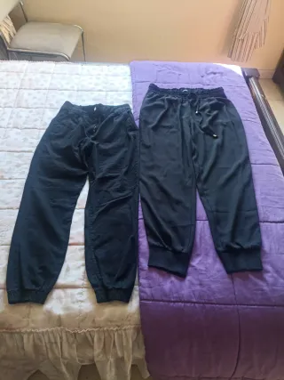 Lote 2 Pantalones Zara y Bershka Negros