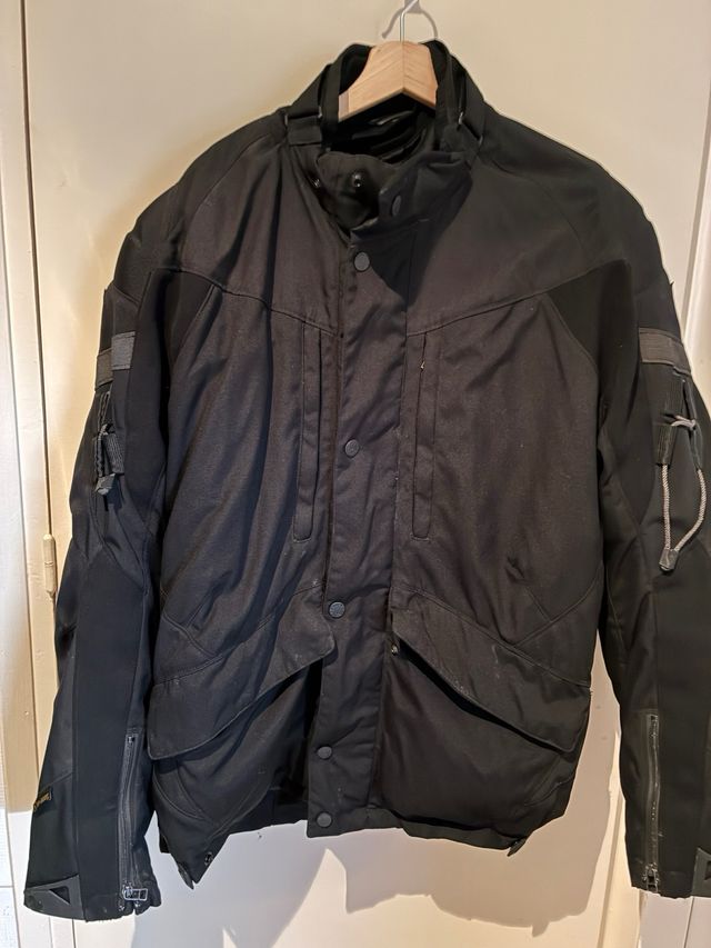 Chaqueta Moto Hombre Negra