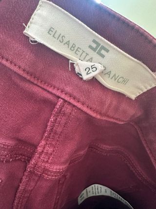 Pantaloni Elisabetta Franchi con fibbia oro