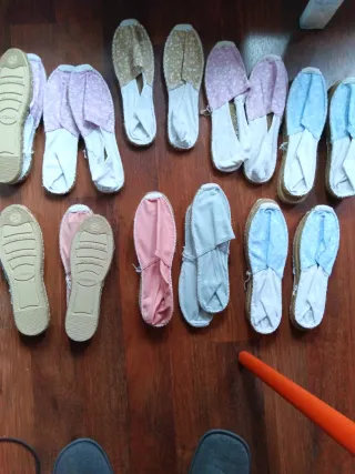 Zapatillas de tela estilo alpargata