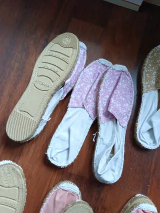 Zapatillas de tela estilo alpargata