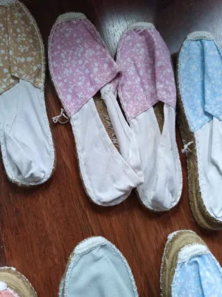 Zapatillas de tela estilo alpargata