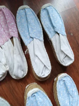 Zapatillas de tela estilo alpargata