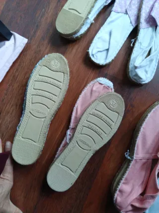 Zapatillas de tela estilo alpargata