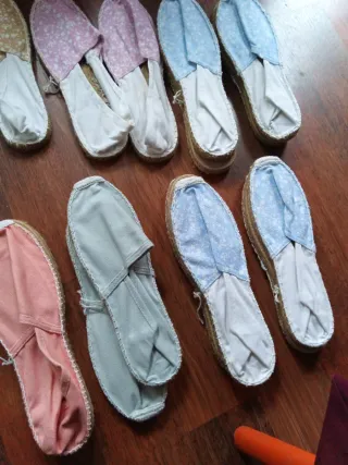 Zapatillas de tela estilo alpargata