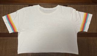 Camiseta Pull & Bear Hawaiiport Blanca Talla M
