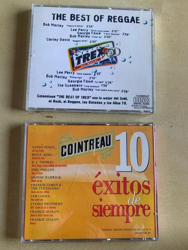 Lote 2 CDs publicitarios de TREX y COINTREAU