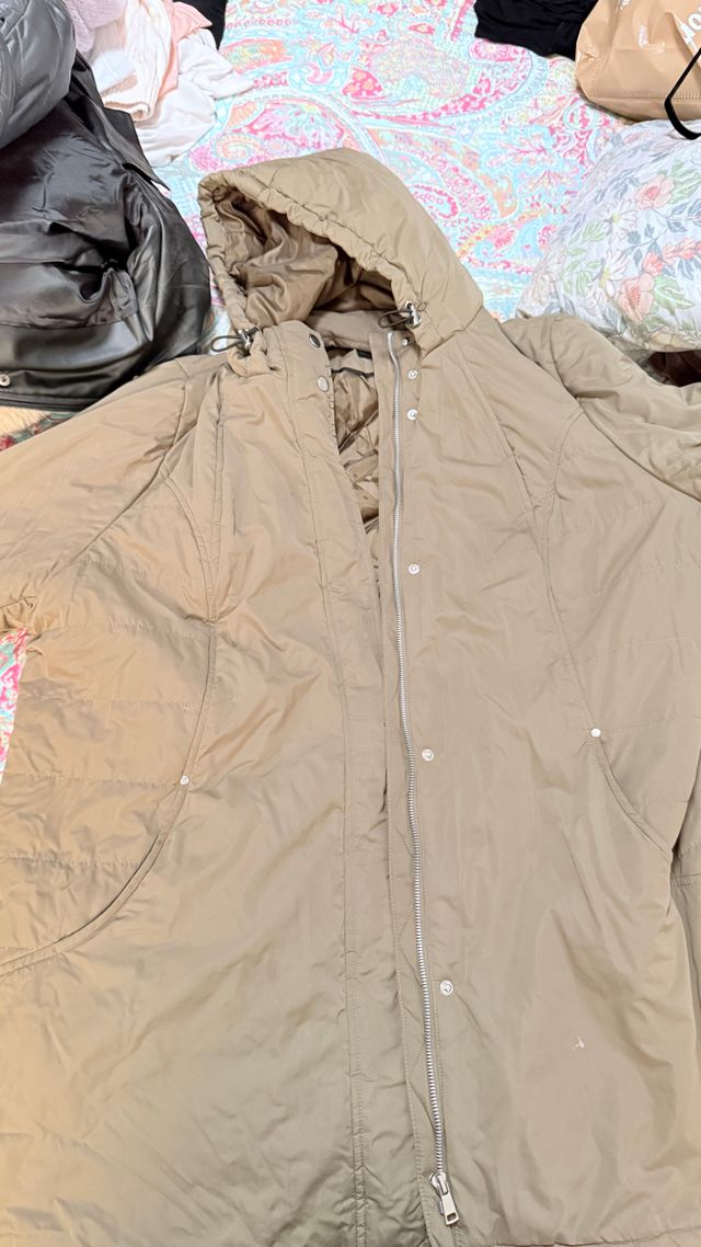 Chaqueta de entretiempo beige