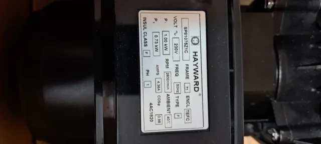 Bomba Piscina Hayward Negra Transparente