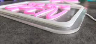 Lampada Neon LED "We are OPEN" fiocco