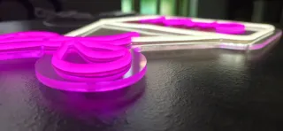 Lampada Neon LED "We are OPEN" fiocco