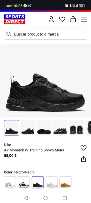 Tenis Nike Air Monarch Negros