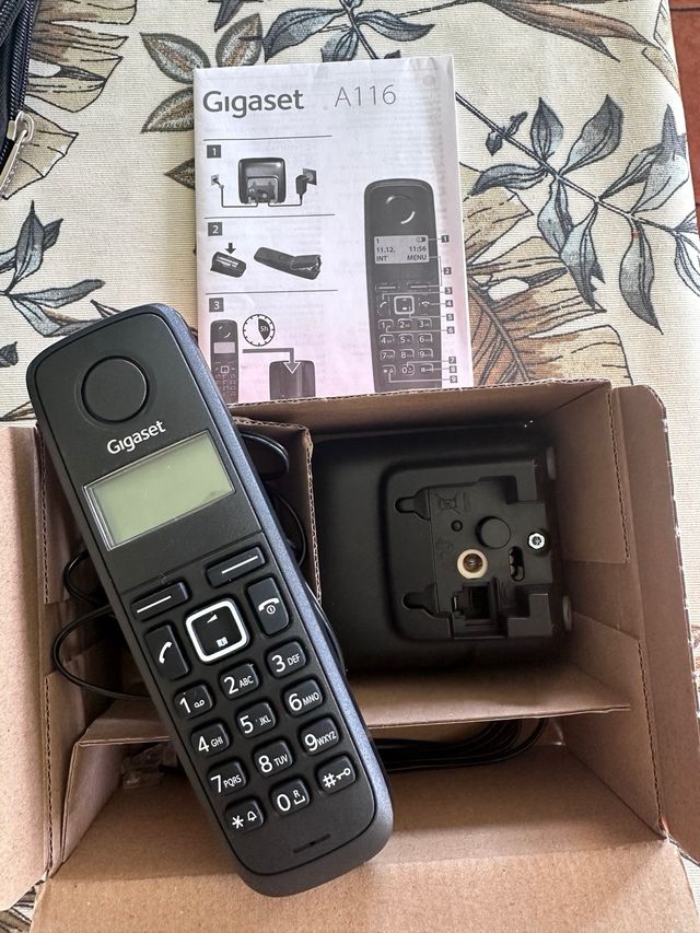 Teléfono Inalámbrico Gigaset A116 Negro