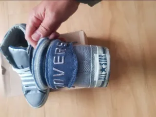 Zapatillas Converse Altas Grises y Azules