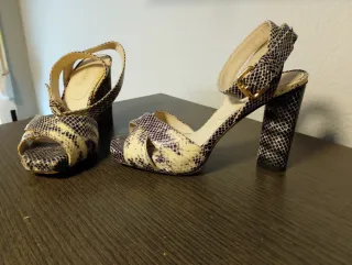 Zapatos de tacón piel mujer
