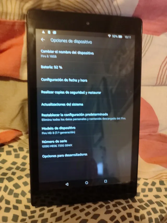Tablet Amazon Fire 8 16GB Negra