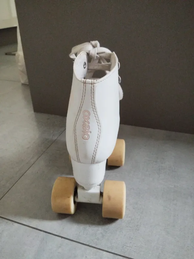 Patines Oxelo Niña Blancos y Rosas T 32