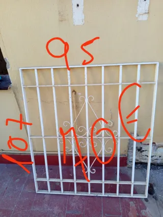 Rejas de seguridad blancas