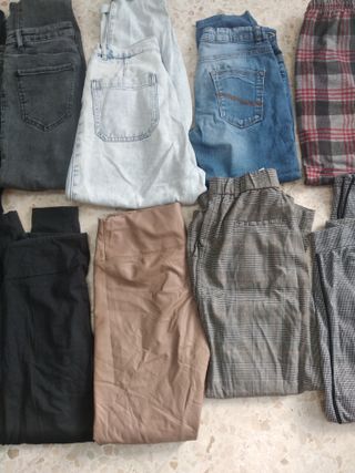 Lote pantalones vaqueros y licra
