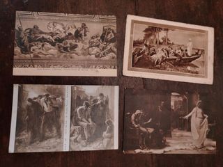 Set 10 Cartoline Antiche Formato Piccolo