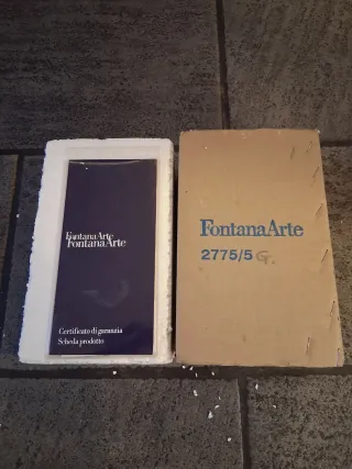 Scatola Fontana Arte 2775/5 G Con certificato