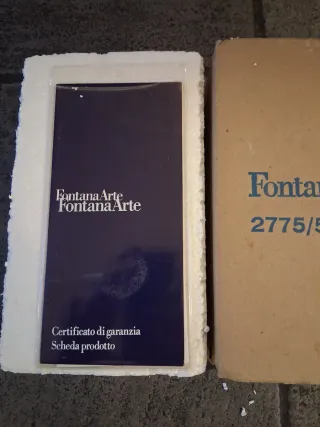 Scatola Fontana Arte 2775/5 G Con certificato