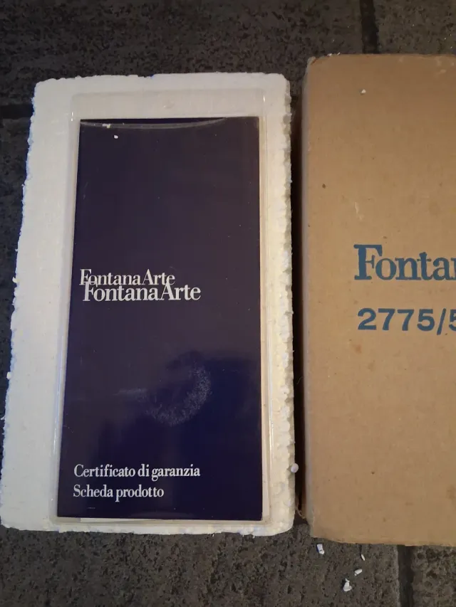 Scatola Fontana Arte 2775/5 G Con certificato