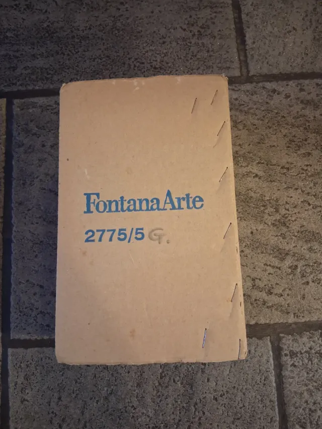 Scatola Fontana Arte 2775/5 G Con certificato