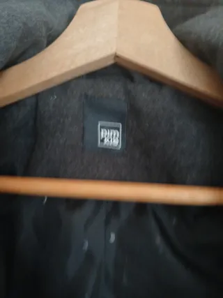 Abrigo de paño gris