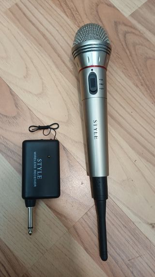 Micrófono Profesional Cable/Inalámbrico Gris